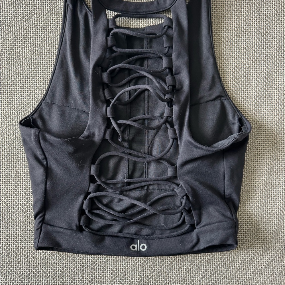 Alo strappy tank bra, size medium